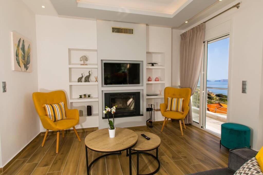 Chrysi'S Ocean View Retreat Villa Kerames Exterior photo