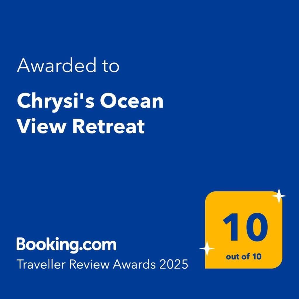 Chrysi'S Ocean View Retreat Villa Kerames Exterior photo